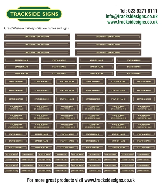 SOUTHERN RAILWAY MODEL Railway Station Name Signs O Gauge 7mm