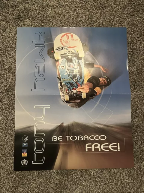 200 tony hawk be tobacco free posters