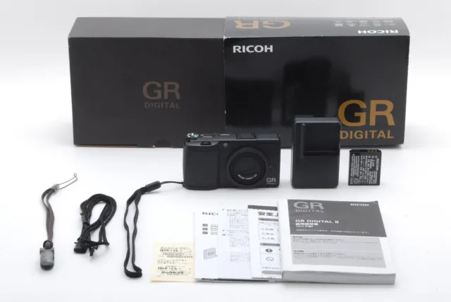 [MINT in BOX] Ricoh GR Digital II 2 Black 10.1MP Digital Camera From JAPAN