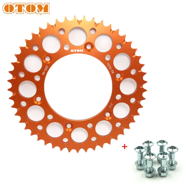 520 Chain 49T Hinten Kettenrad Set For HONDA CR125R 250R CRF250R/X 450R/X Orange