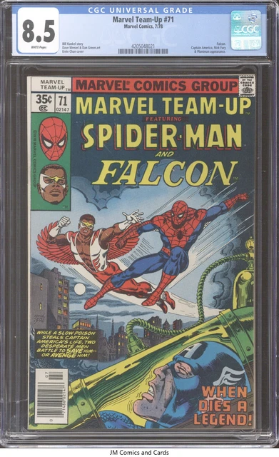 Marvel Team-Up #71 1978 CGC 8.5 - Spider-Man & Falcon. Captain America app