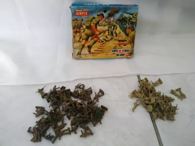 jouet ancien lot de petits soldats 1/72 eme AIRFIX années 70