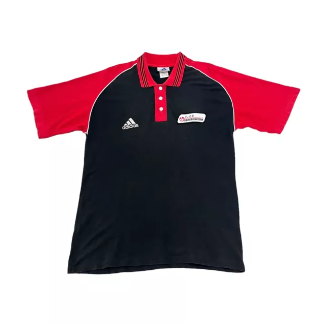 1. FC Kaiserslautern Adidas Polo Shirt | Vintage 90s Football Sportswear Black