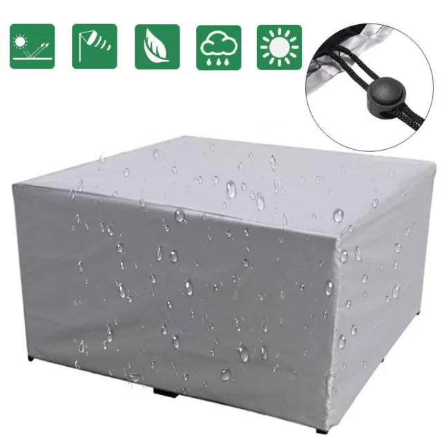 Waterproof Outdoor Garden Patio Furniture Cover Rectangular Table Dust Protector