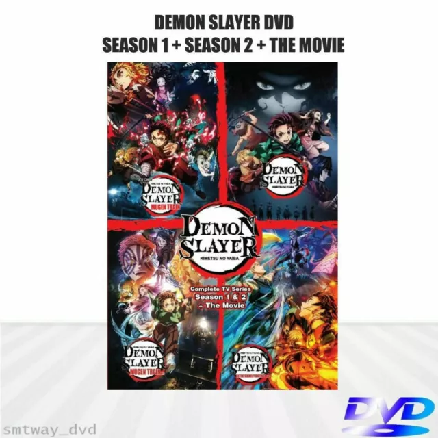 DVD Anime Demon Slayer: Kimetsu No Yaiba Season 1+2 (1-37) +2