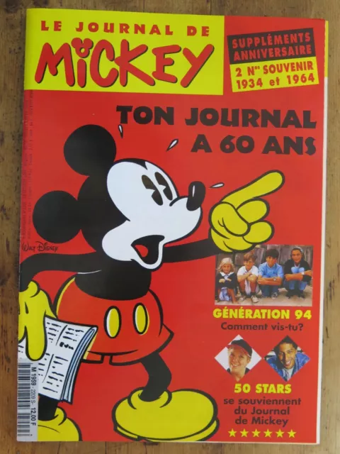 Le Journal de Mickey N°2209. Mon journal a 60 ans. Etat neuf, sous blister 2