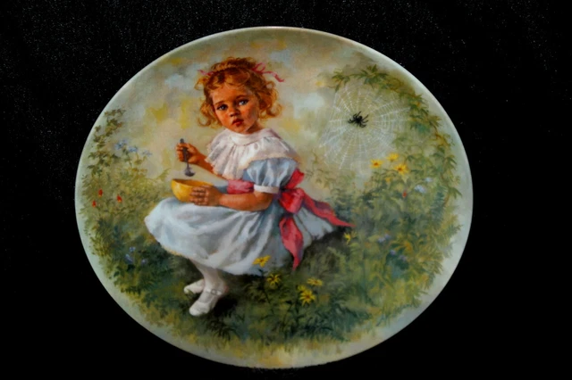 Vtg 1981 Little Miss Muffet Collector Plate by John McClelland Mother Goose