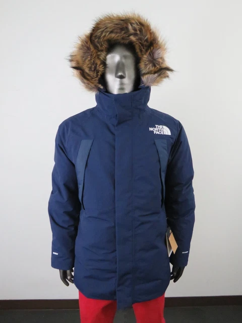 Mens The North Face Outer Boroughs Waterproof Hooded Winter Down Parka - Navy