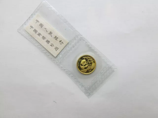 1994 1/20 oz China Gold Panda Large Date 5 yuan sealed with coa Chinese Coin