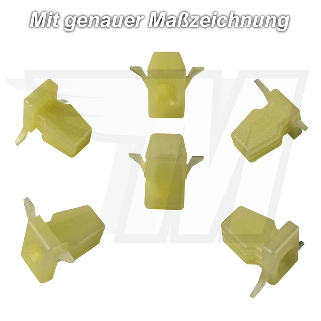 25 Clips De Fixation Plastique Pour Pare-Chocs Auto - Rivets Noirs Pour Voiture, Bus, Camion - Diamètre 6.3mm
