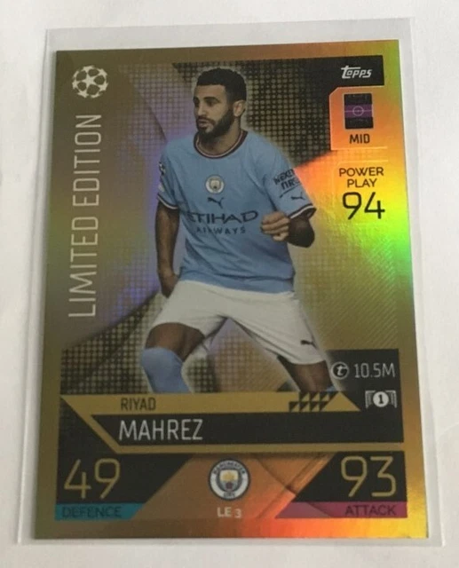 Carte Panini Prizm Premier League 2019-20 Riyad Mahrez Bronze /20 - Manchester City