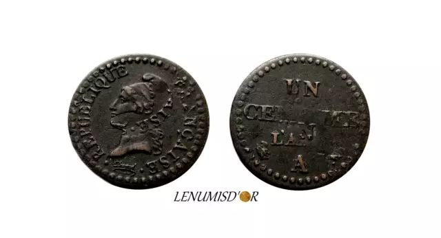 DUPRÉ Un Centime L'AN 7 A Paris FAUTE