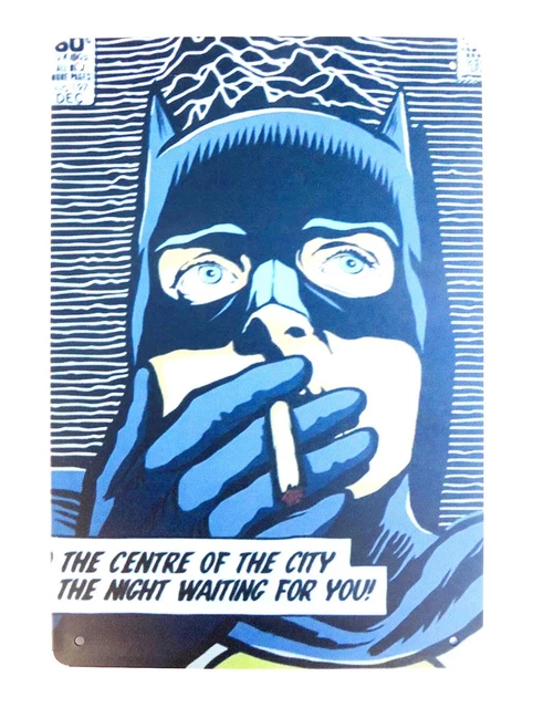 cheap art Batmen Centre of city Night Waiting for you tin sign