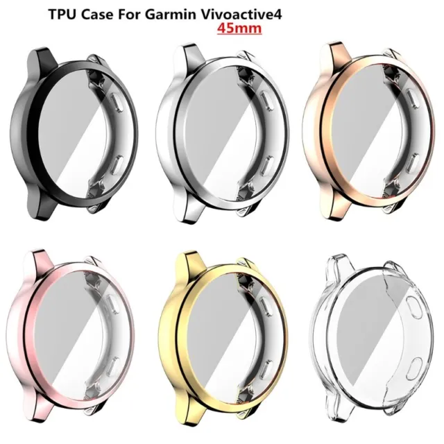 Shockproof for Case Cover For Vivoactive 4 45mm Full Screen Bumper Frame