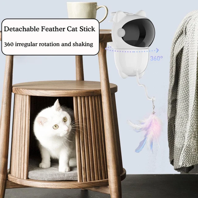 Automatic Cat Toy Indoor Las er Toys, Cats Exercise Kitten Feather( I9Q5