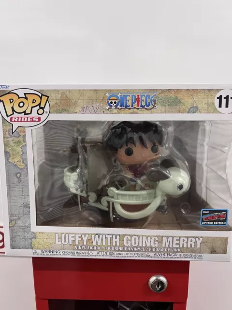 Funko Pop! Rides One Piece Luffy with Going Merry 2022 NYCC Exclusive  Figure #111Funko Pop! Rides One Piece Luffy with Going Merry 2022 NYCC  Exclusive Figure #111 - OFour