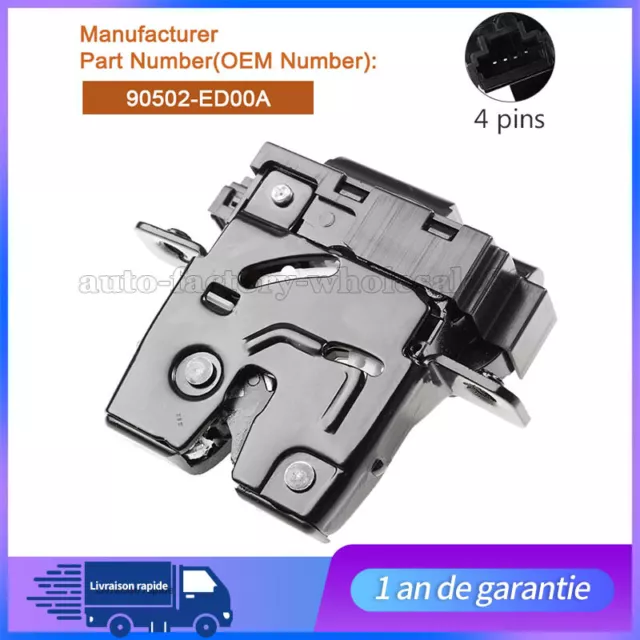 Serrure Gache Electrique de Coffre Hayon pour MICRA 3 K12 (2003-2010) 90502ED00A