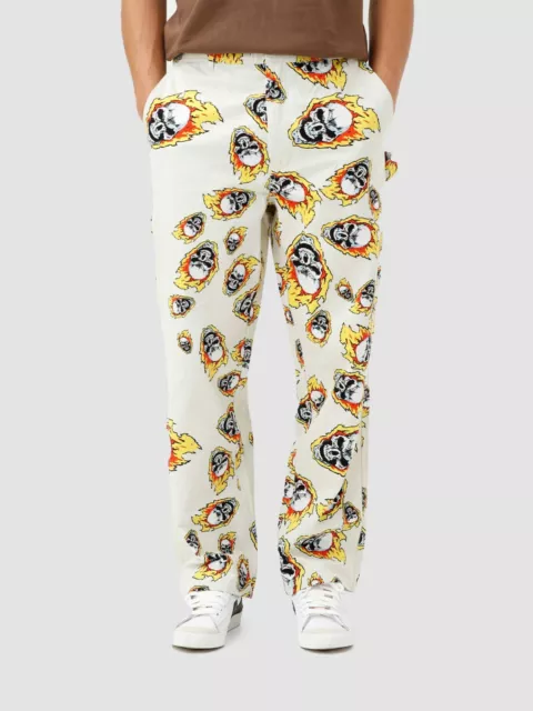 HUF x Marvel Ghost Rider Painter Pant White SOLD OUT RARE Size 36 New in Hand