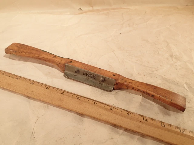 Vintage STANLEY No. 85 BOXWOOD Razor Edge Spoke Shave w/ Adj. 2.5" Blade & Mouth