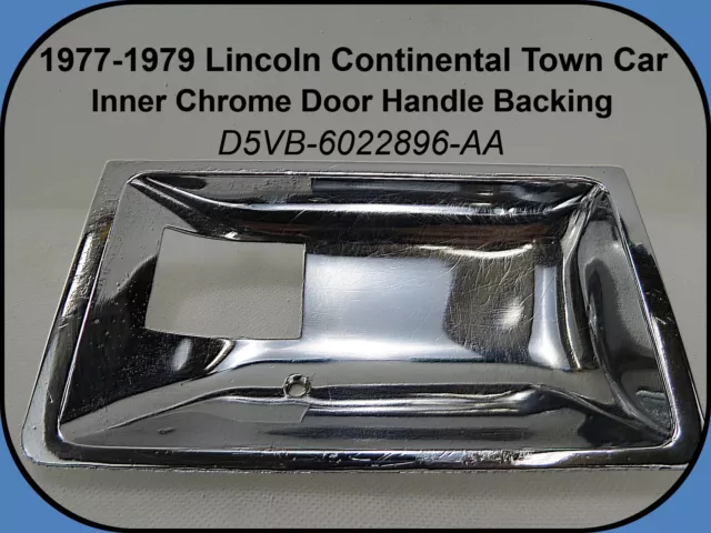 77 78 79 Lincoln Continental Town Car Mark Right Rear RR Inner Door Handle Trim