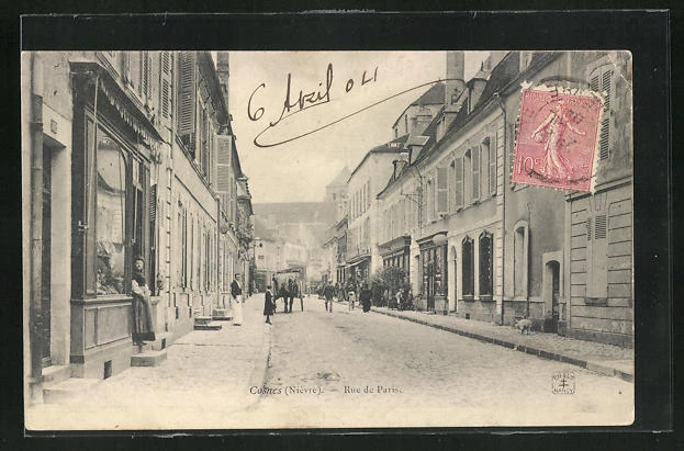 CPA Cosnes, Rue de Paris