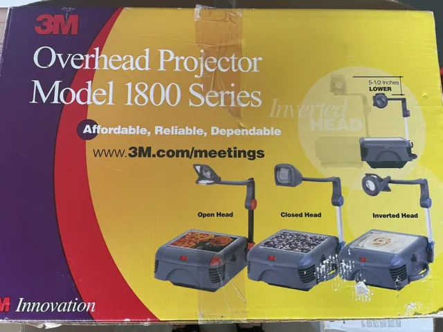 3M 1860 Overhead Projector Model 1800AJD 2,500 lumens