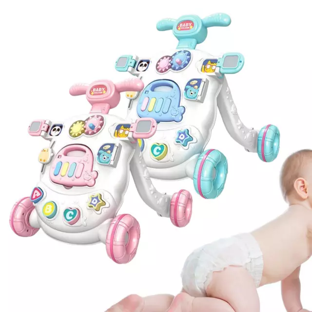 Multifunction Steps Baby Push Walker Stable Structure with Weight GAIN Tank for
