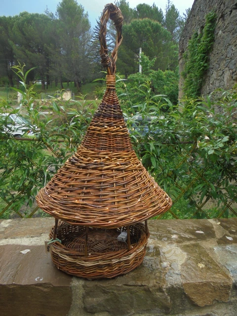 Mangeoire en fonte blanche antique avec lapin et oiseaux – 15
