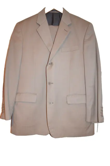 Pierre Cardin Classic Beige Khaki Summer Sports Suit UK 40's EU 50's