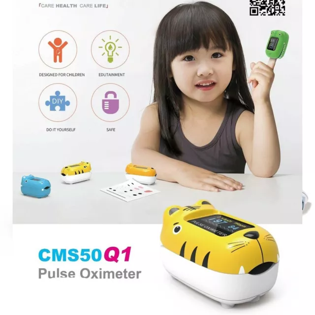 Pediatric Child Kids Pulse Oximeter Pediatric SpO2 Blood Oxygen Monitor oximetro