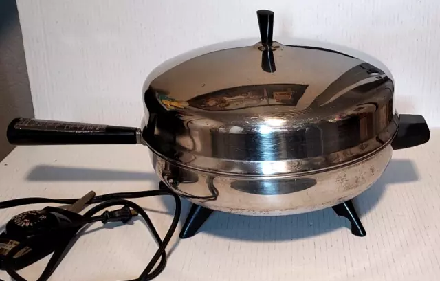 Farberware 12" Electric Skillet 310-A Stainless Steel w/ Dome Lid - Works Great!