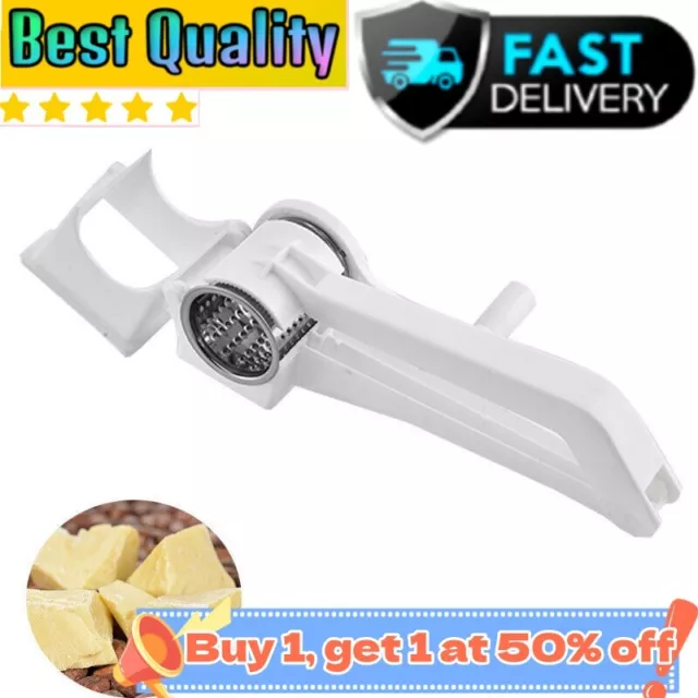 Stainless Steel Kitchen Cheese Vegetable Grater Hand Held Rotary Shredder Cutter