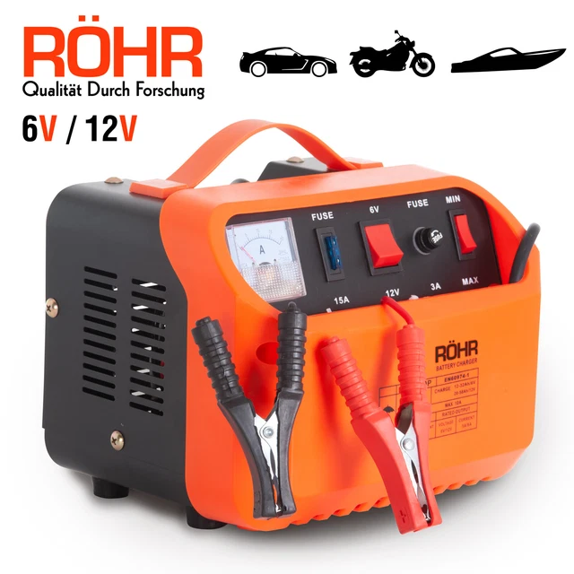 Röhr Voiture Chargeur de Batterie  DFC-10P Rapide/d'entretien 6V/12V