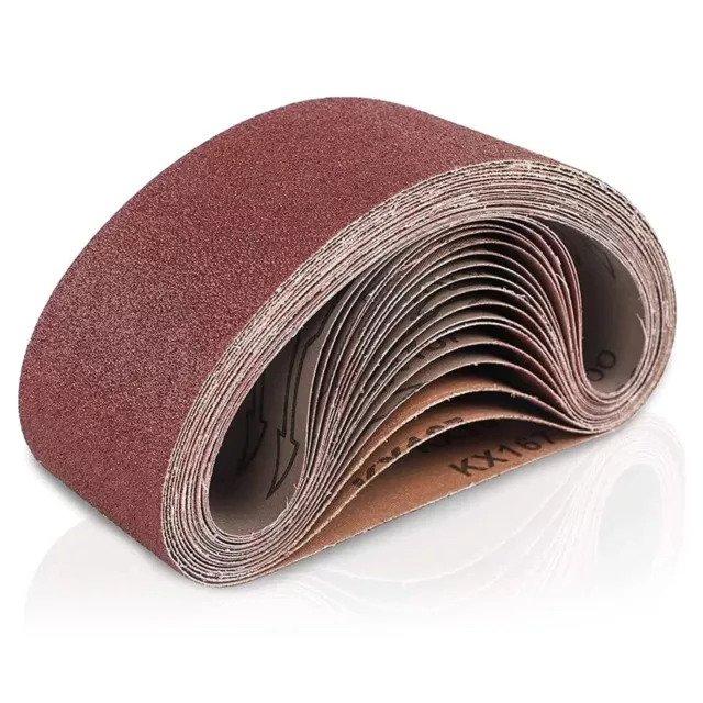 3 x 18 Inch Sanding Belts (76x457mm), 18 Per   Oxide Sanding P5U6