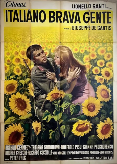 ITALIANO BRAVA GENTE-Manifesto poster affiche originale-4F-De Santis-1964-