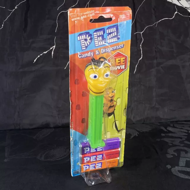 Pez Bee Movie DreamWorks Barry Benson (2007) New on Card Blister Pack Dispenser