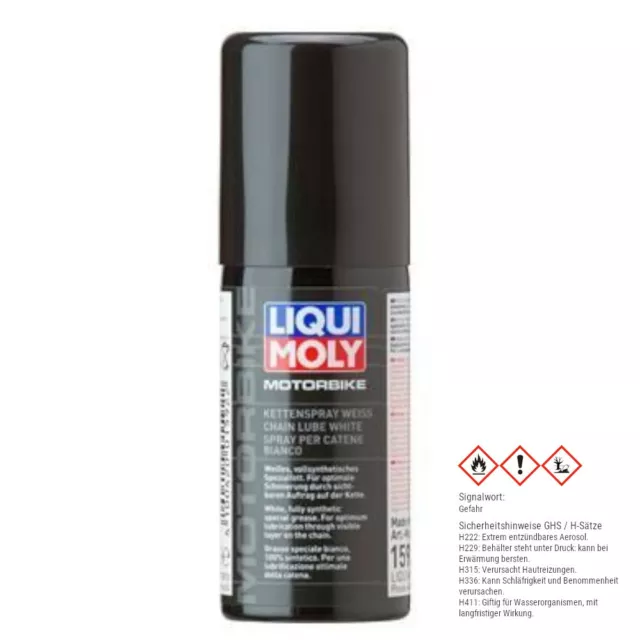 Liqui Moly 1592 Motorbike 50 ml Kettenspray weiß 656625