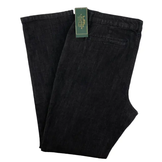 Lauren Ralph Lauren Jeans Womens Size 14 Icon Wash Black Denim New Dress Pants