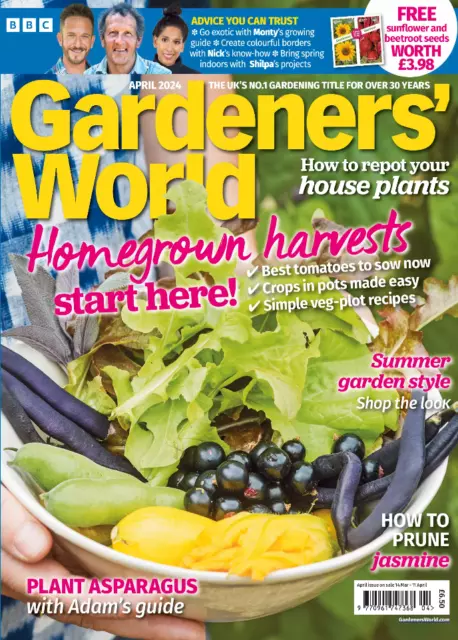 BBC Gardeners' World Magazine (UK) - April 2024 - selbst angebaute Ernten