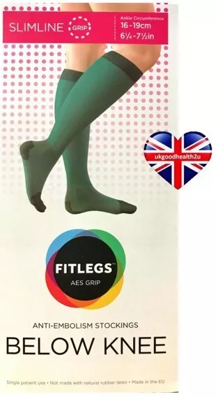 FITLEGS GRIP ANTI-EMBOLISM Stockings DVT Flight Socks PAIR BELOW KNEE Large  CE £8.97 - PicClick UK