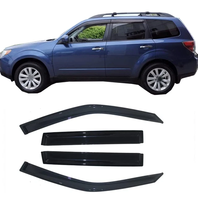 Sun/Rain Guards window Fit for 2009-2013 SUBARU Forester Wind Deflector 4pc
