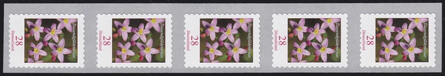 3094 Blume 28 Cent sk 5er-Streifen aus 5000er mit UNGERADER Nummer **