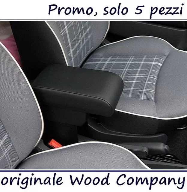 BRACCIOLO per FIAT 500 REGOLABILE nero VENDITORE PROFESSIONALE mittelarmlehne