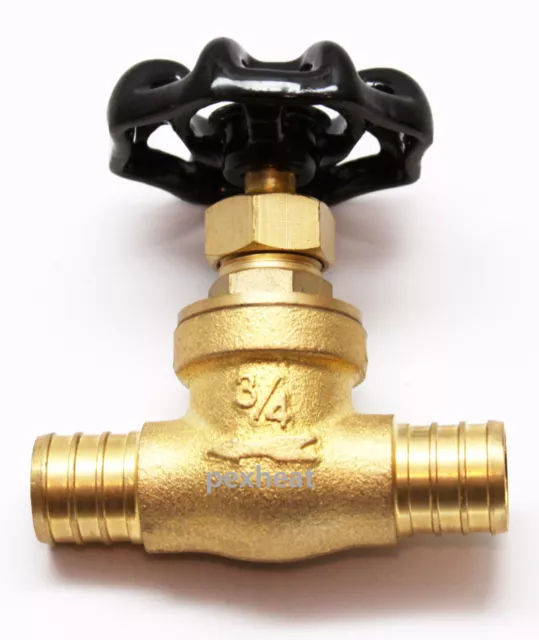 (10) 3/4" PEX x 3/4" PEX Brass Stop Valve