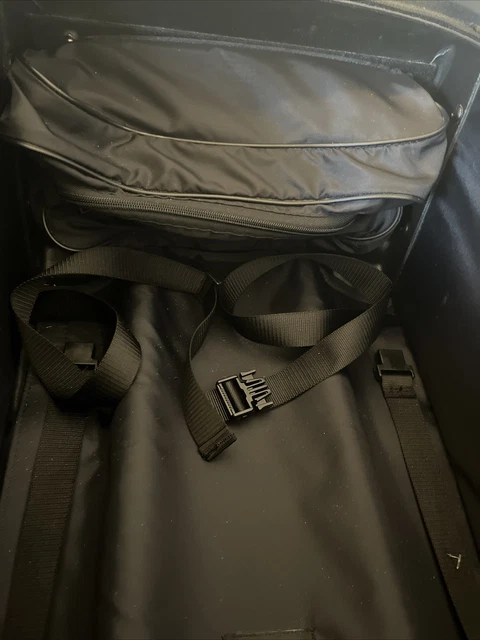 TUMI 23"  Black Nylon Carry On luggage rolling wheeled suitcase upright Alpha 11