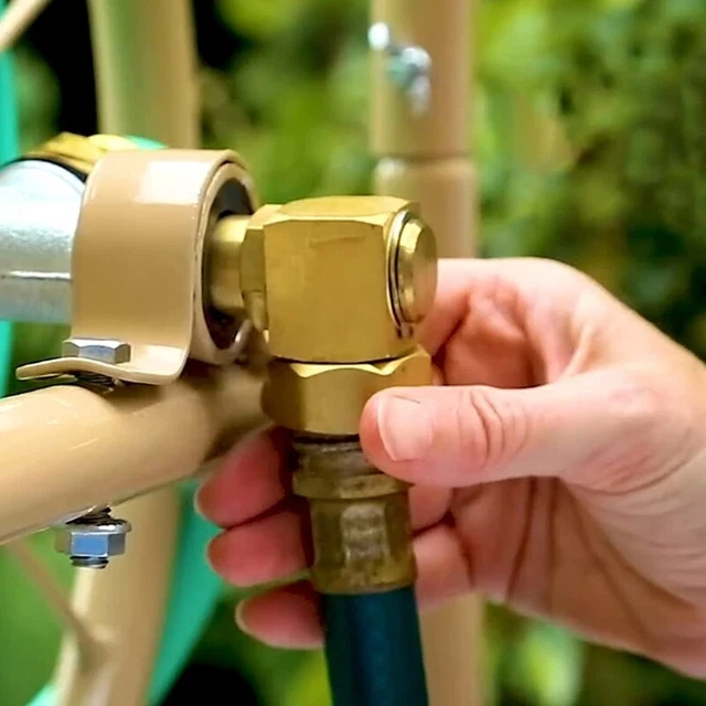 1PCS GARDEN HOSE Adapter Brass Replacement Part Swivel Hose Reel Parts