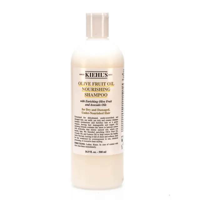 Kiehl's Olive Fruit Oil Nourishing Shampoo - Full Size Bottle 16.9oz (500ml)
