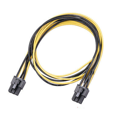 6 Pin Male to 6 Pin Male PCI-E GPU Video Card Power Extension Cable Adapter 62cm