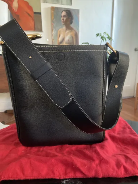 NWT CAROLINA HERRERA The Doma Insignia Satchel mini brown leather bag,  $1200!