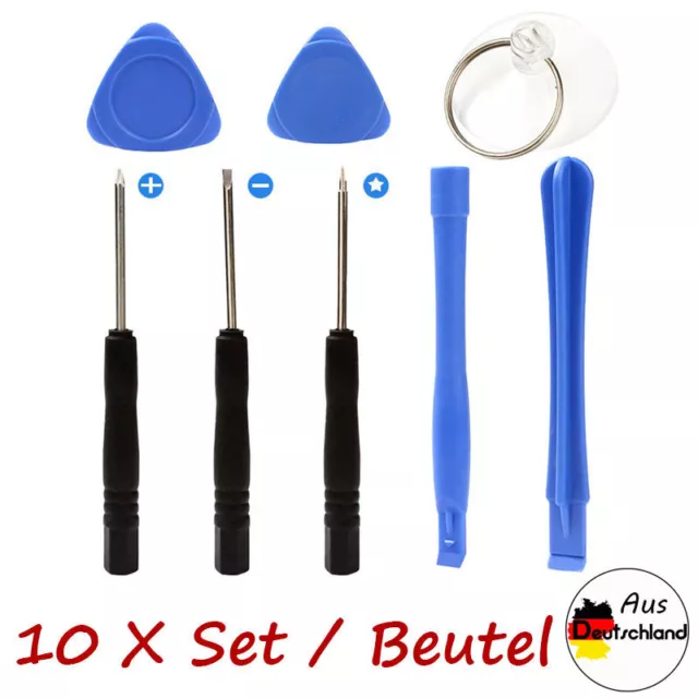 10 X Set / Sac Téléphone Portable Outil Kit de Réparation 8 pour Tous